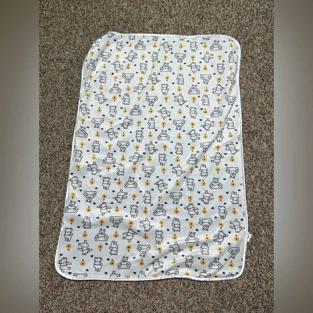 Boys, girls Disney Gray and Yellow Winnie the Pooh‎ Baby Blanket